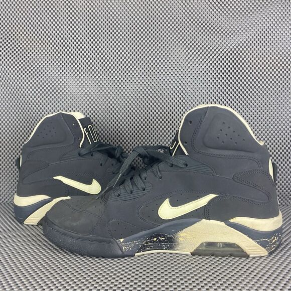 Nike Air Force 180 Mid Glow in The Dark Sneakers Mens 10 Gray Logo Lace Up